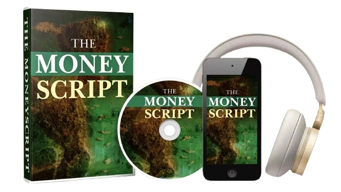 The Money Script book, CD and digital audio track on mobile and headphones